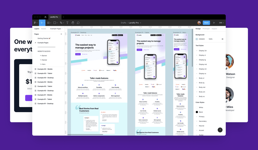 Landify Figma UI Kit